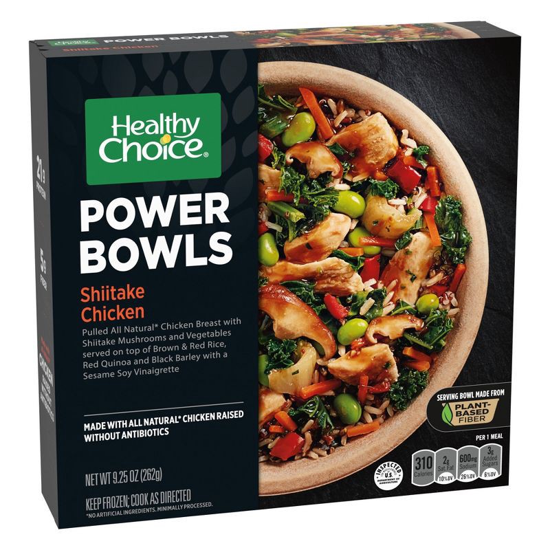 slide 2 of 4, Healthy Choice Power Bowls Frozen Shiitake Chicken - 9.25oz, 9.25 oz