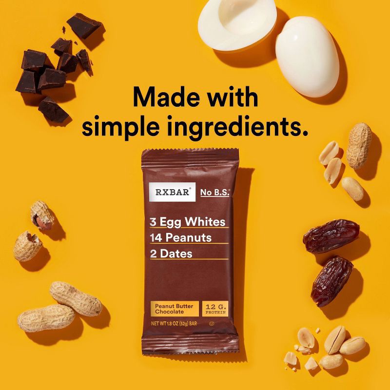 slide 3 of 13, RXBAR Chocolate Peanut Butter Nutrition Bars - 18.3oz/10pk, 18.3 oz, 10 ct