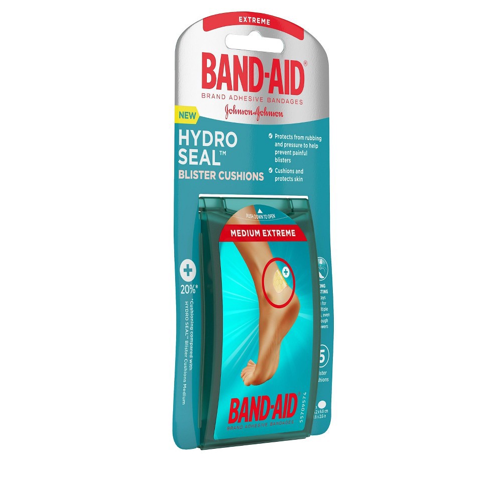 slide 3 of 8, Band-Aid Brand Hydro Seal Bandages Blister Cushion Medium - 5ct, 5 ct