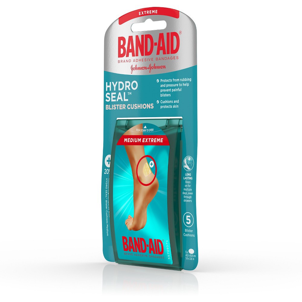 slide 5 of 8, Band-Aid Brand Hydro Seal Bandages Blister Cushion Medium - 5ct, 5 ct