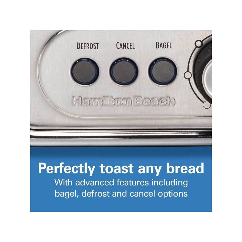 slide 6 of 8, Hamilton Beach Modern Chrome 2-Slice Toaster - 22785, 1 ct