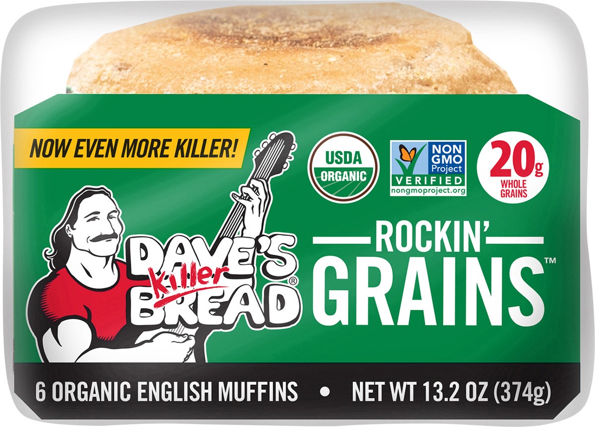 slide 7 of 12, Dave's Killer Bread Muffins, 6 ct