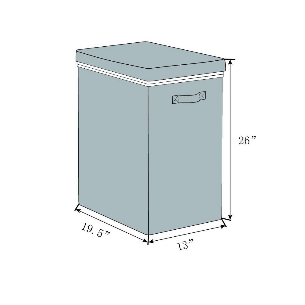 slide 9 of 9, Collapsible Hamper with Laundry Bag Light Gray - Made By Design, 1 ct
