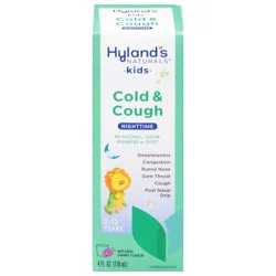 Hyland's Naturals Kids Nighttime Natural Grape Flavor Cold & Cough 4 fl oz