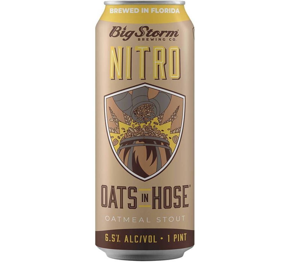 slide 2 of 2, Big Storm Brewing Co. Big Storm Nitro Oats in Hose Oatmeal Stout Beer, 4 ct, 16 fl oz