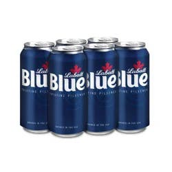 Labatt Blue Canadian Pilsener Beer - 6pk/16 fl oz Cans