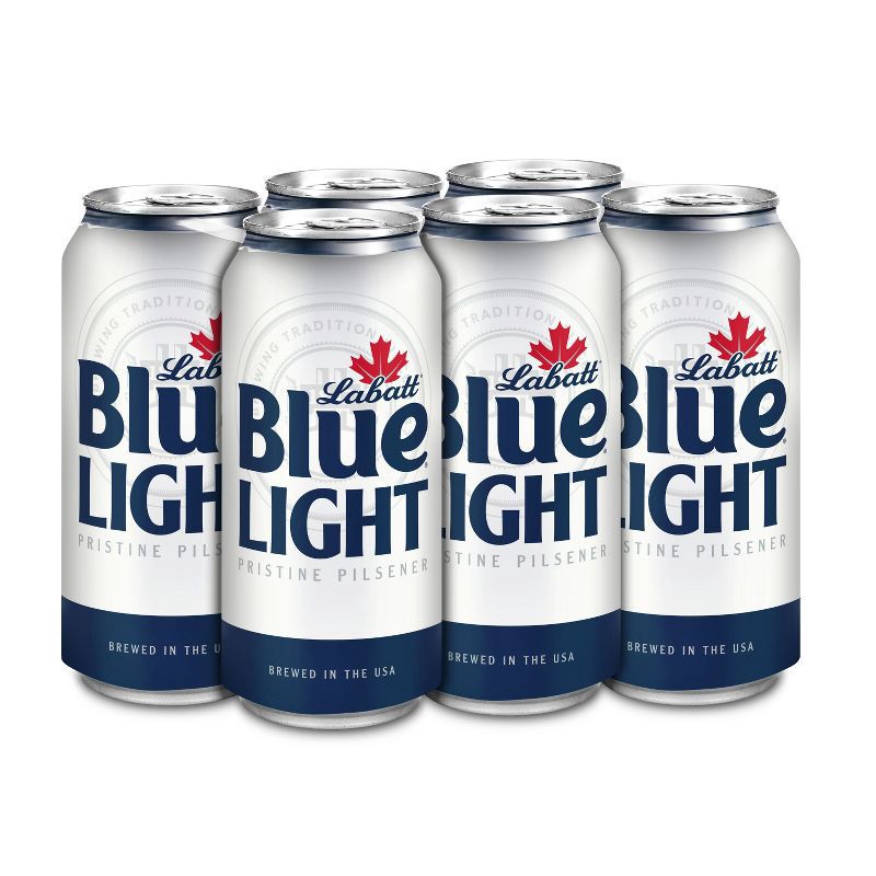 slide 2 of 5, Labatt Blue Light Canadian Pilsener Beer - 6pk/16 fl oz Cans, 6 ct; 16 fl oz