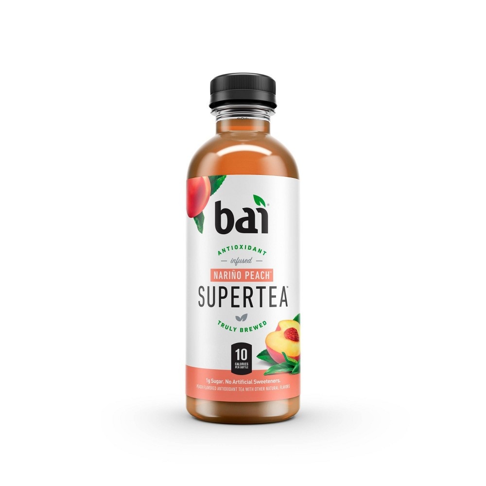 slide 2 of 5, Bai Narino Peach Super Tea / Bottles, 6 ct, 18 fl oz