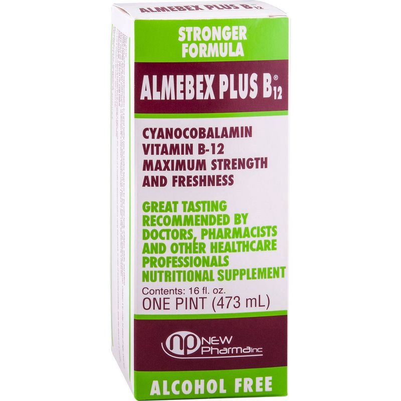slide 4 of 4, Almebex Plus Vitamin B12 Liquid - 16 fl oz, 16 fl oz