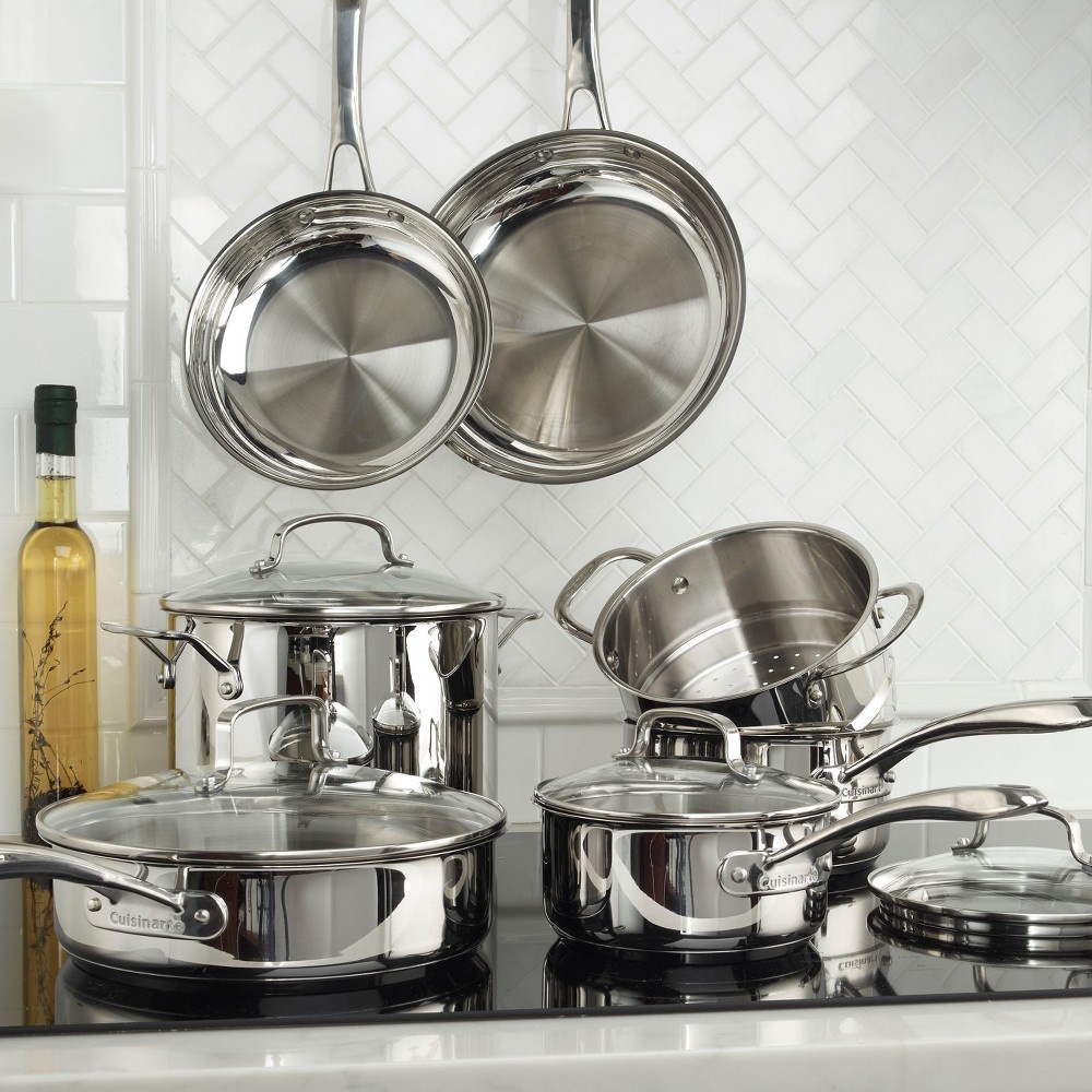 slide 9 of 10, Cuisinart Classic 11pc Stainless Steel Cookware Set - 83-11N, 11 ct