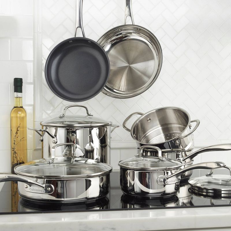 slide 10 of 10, Cuisinart Classic 11pc Stainless Steel Cookware Set - 83-11N, 11 ct