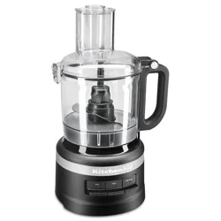 KitchenAid 7 Cup Food Processor - Black - KFP0718BM: Grinds, Chops, Shreds, Mixes, Blends, 3 Speeds, Dishwasher-Safe