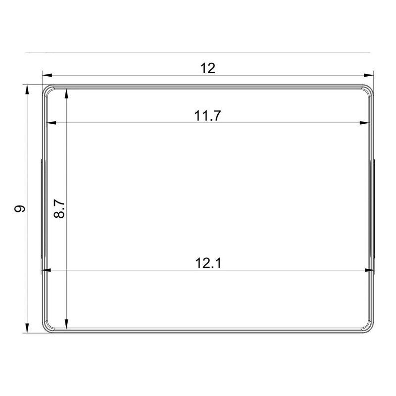 slide 5 of 6, Extra Large 12" x 9" x 6.5" Plastic Bathroom Organizer Bin with Handles Clear - Brightroom™, 1 ct