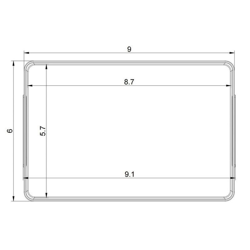 slide 6 of 6, Large 9" x 6" x 6.5" Bathroom Organizer Bin with Handles Clear - Brightroom™: Polypropylene Storage Solution, 1 ct