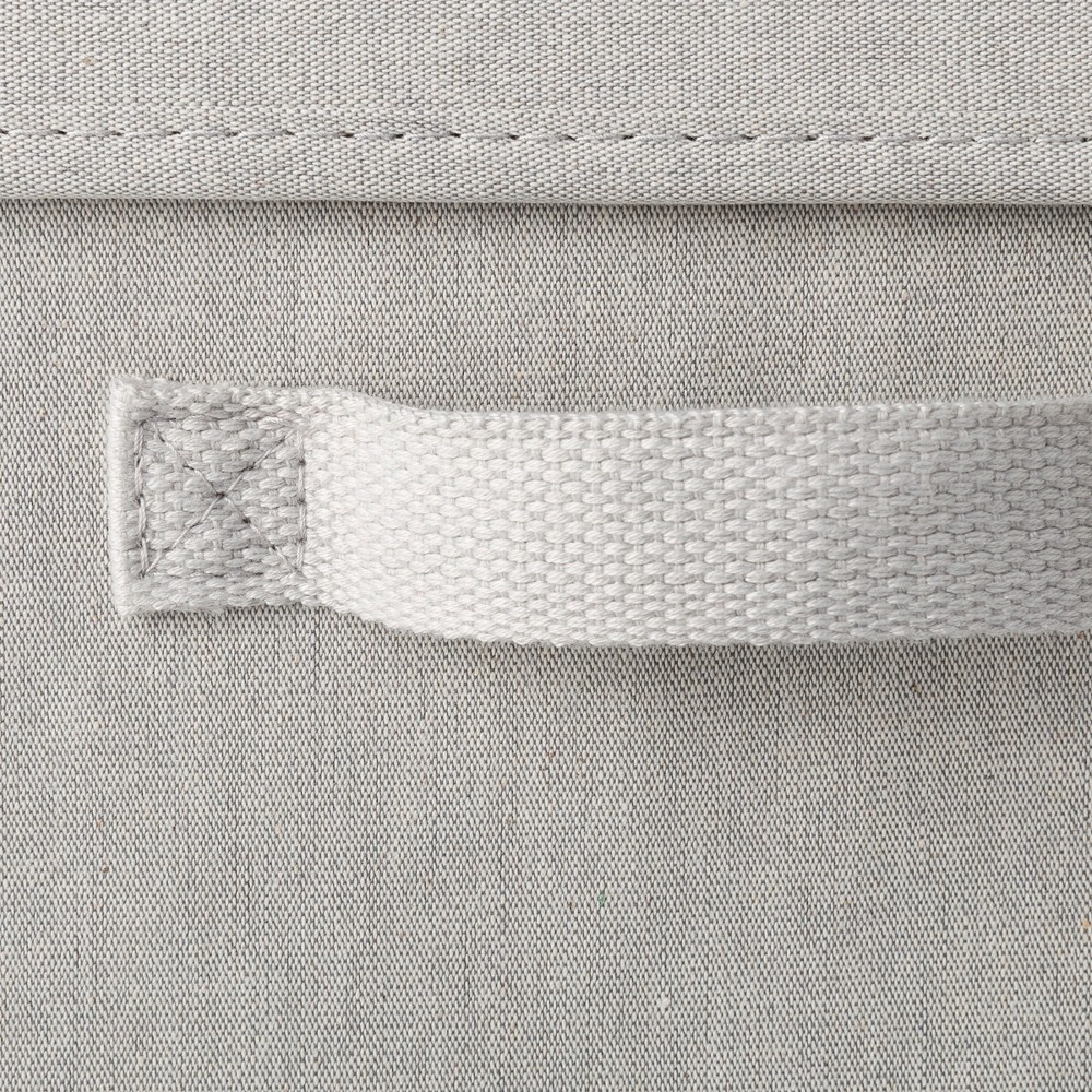 13x13x6 Fabric Bin with Lid Light Gray - Brightroom™