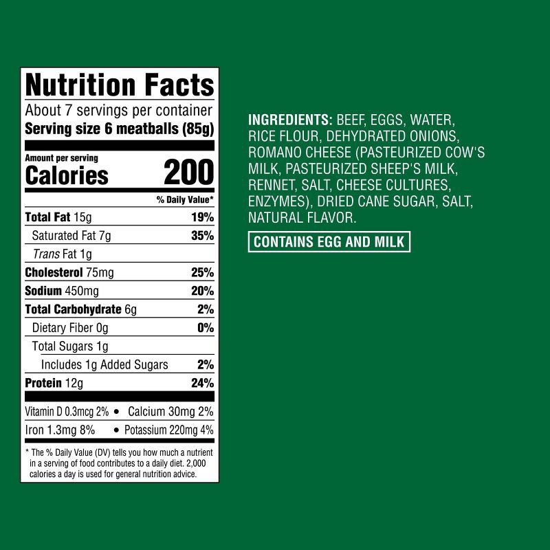 slide 4 of 4, All Natural USDA Grassfed Beef Meatballs - Frozen - 20oz - Good & Gather™, 20 oz