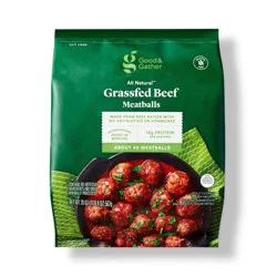All Natural USDA Grassfed Beef Meatballs - Frozen - 20oz - Good & Gather™