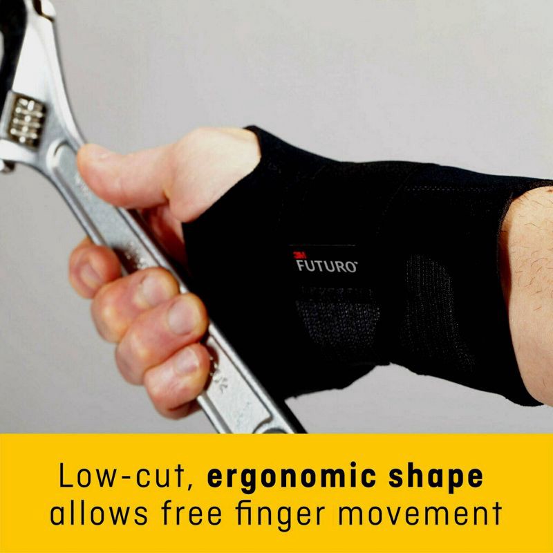 slide 3 of 8, FUTURO Compression Stabilizing Wrist Brace, Left Hand, S/M, 1 ct