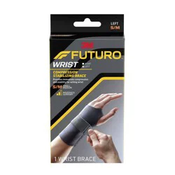 FUTURO Compression Stabilizing Wrist Brace, Left Hand, S/M