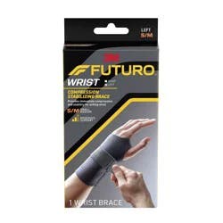 FUTURO Compression Stabilizing Wrist Brace, Left Hand, S/M