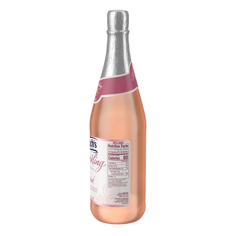 slide 6 of 10, Welch's Sparkling Rosé - 25.4 fl oz Glass Bottle, 25.4 fl oz