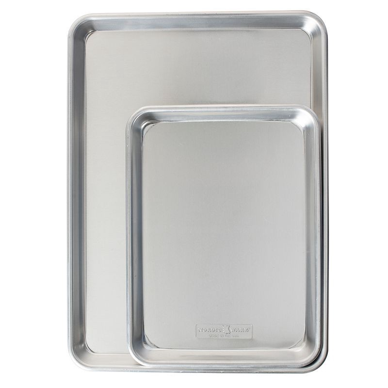 slide 1 of 7, Nordic Ware 2pk Aluminum Cookie Sheet, 2 ct