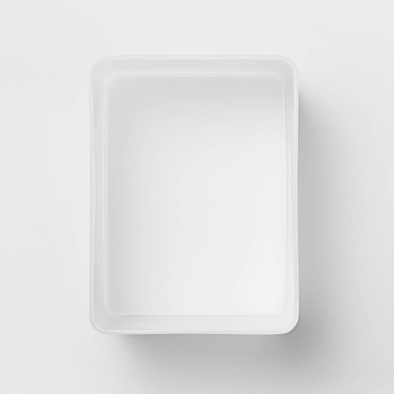 slide 3 of 4, Medium Plastic Bathroom Tray Clear - Brightroom™, 1 ct
