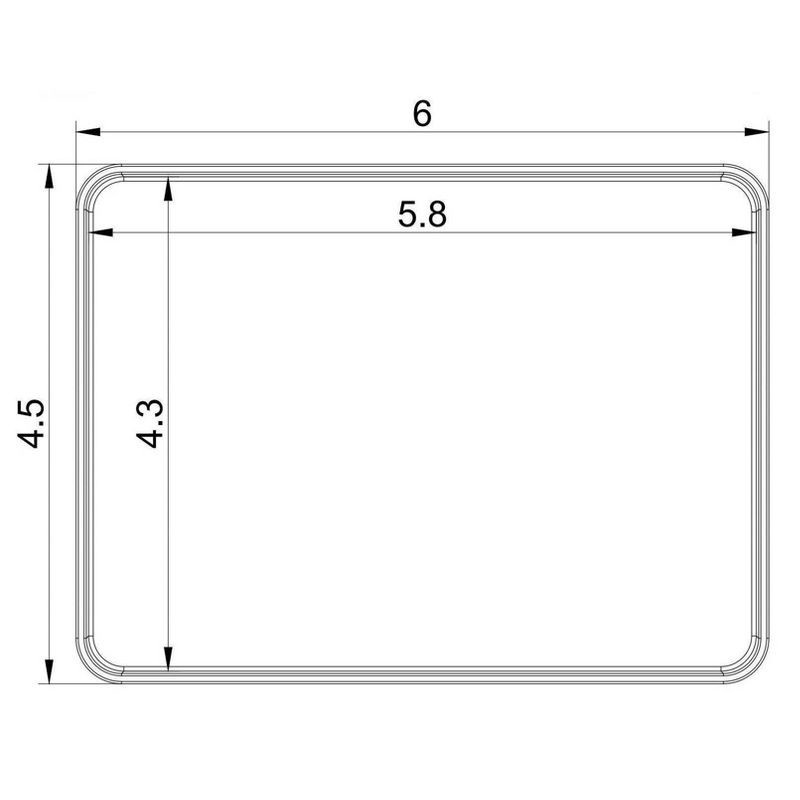 slide 5 of 6, Medium Plastic Bathroom Tray Clear - Brightroom™, 1 ct
