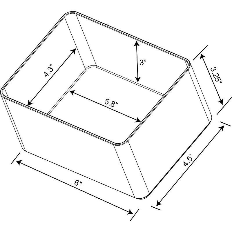 slide 6 of 6, Medium Plastic Bathroom Tray Clear - Brightroom™, 1 ct