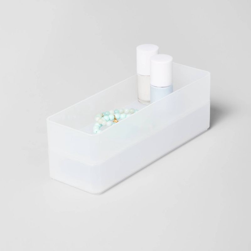 slide 4 of 6, Small Plastic Bathroom Tray Clear - Brightroom™, 1 ct