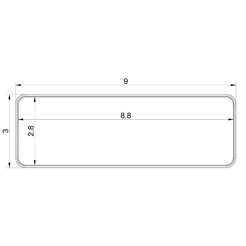 slide 5 of 6, Small Plastic Bathroom Tray Clear - Brightroom™, 1 ct