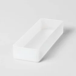 Small Plastic Bathroom Tray White Frozen - Brightroom™