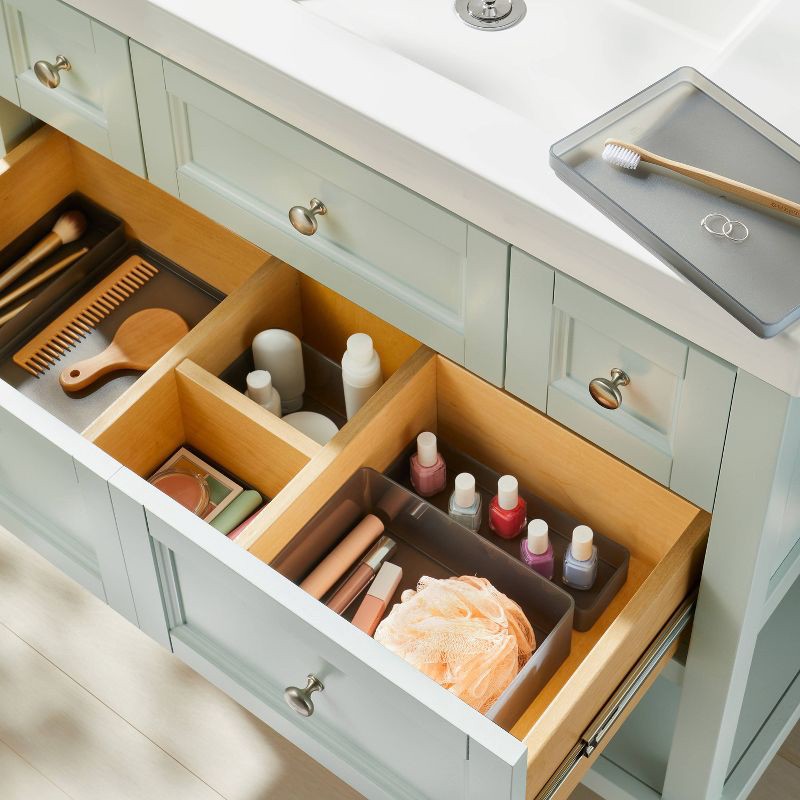 Small Plastic Bathroom Tray Clear - Brightroom™