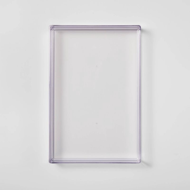 slide 3 of 7, Large 12" x 8" x 2" Plastic Organizer Tray Clear - Brightroom™: Bathroom Acrylic Organizer Bin, 1 ct