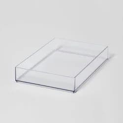 Large 12" x 8" x 2" Plastic Organizer Tray Clear - Brightroom™: Bathroom Acrylic Organizer Bin