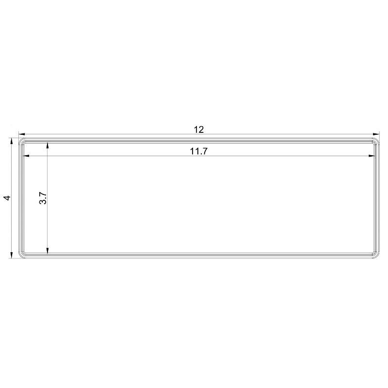 slide 5 of 6, Medium 12" x 4" x 2" Plastic Organizer Tray Clear - Brightroom™, 1 ct