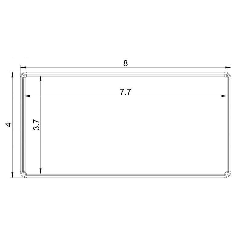 slide 5 of 6, Small 8" x 4" x 2" Plastic Organizer Tray Clear - Brightroom™, 1 ct