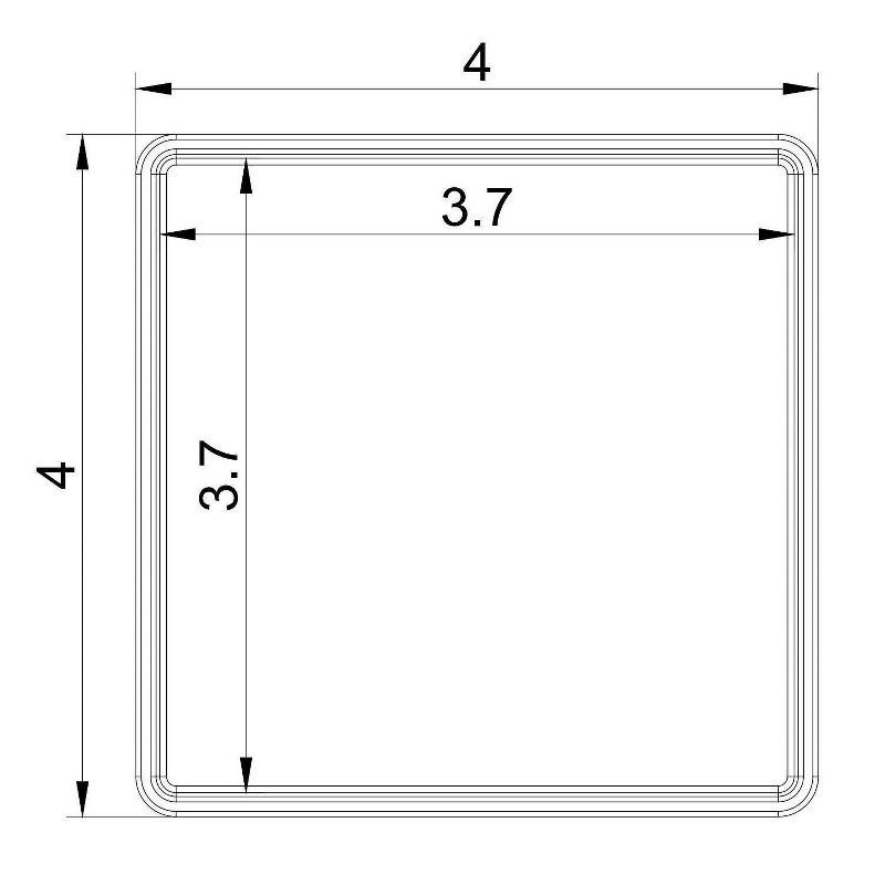 slide 5 of 6, Small 4" x 4" x 2" Plastic Organizer Tray Clear - Brightroom™, 1 ct