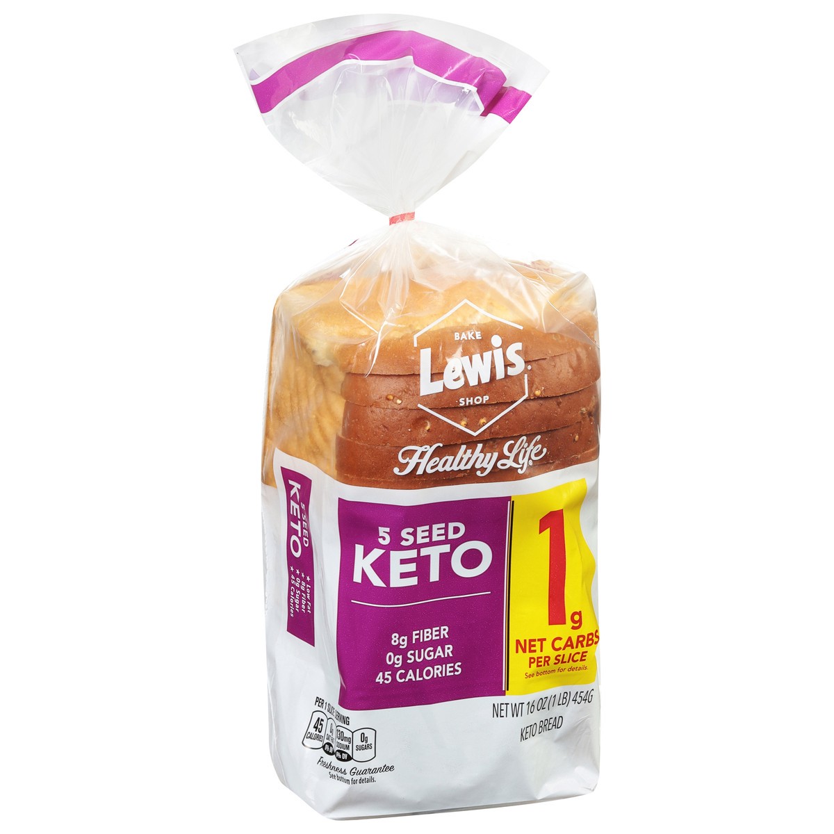 slide 5 of 9, Healthy Life 5 Seed Keto Bread 16 oz, 16 oz