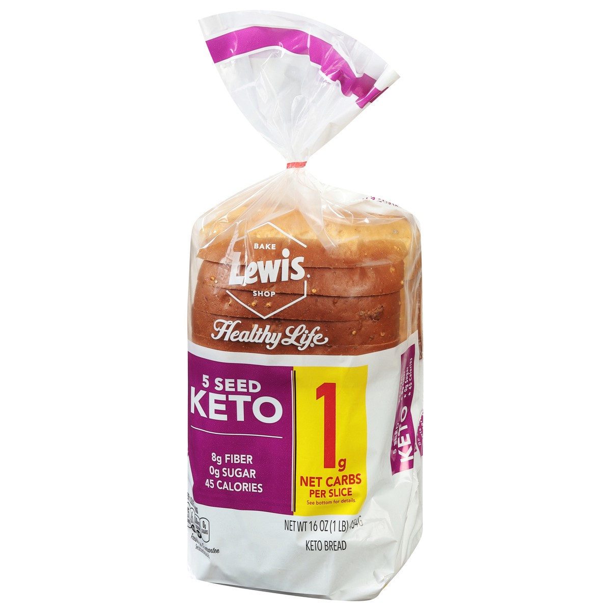 slide 7 of 9, Healthy Life 5 Seed Keto Bread 16 oz, 16 oz