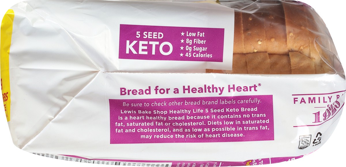 slide 9 of 9, Healthy Life 5 Seed Keto Bread 16 oz, 16 oz