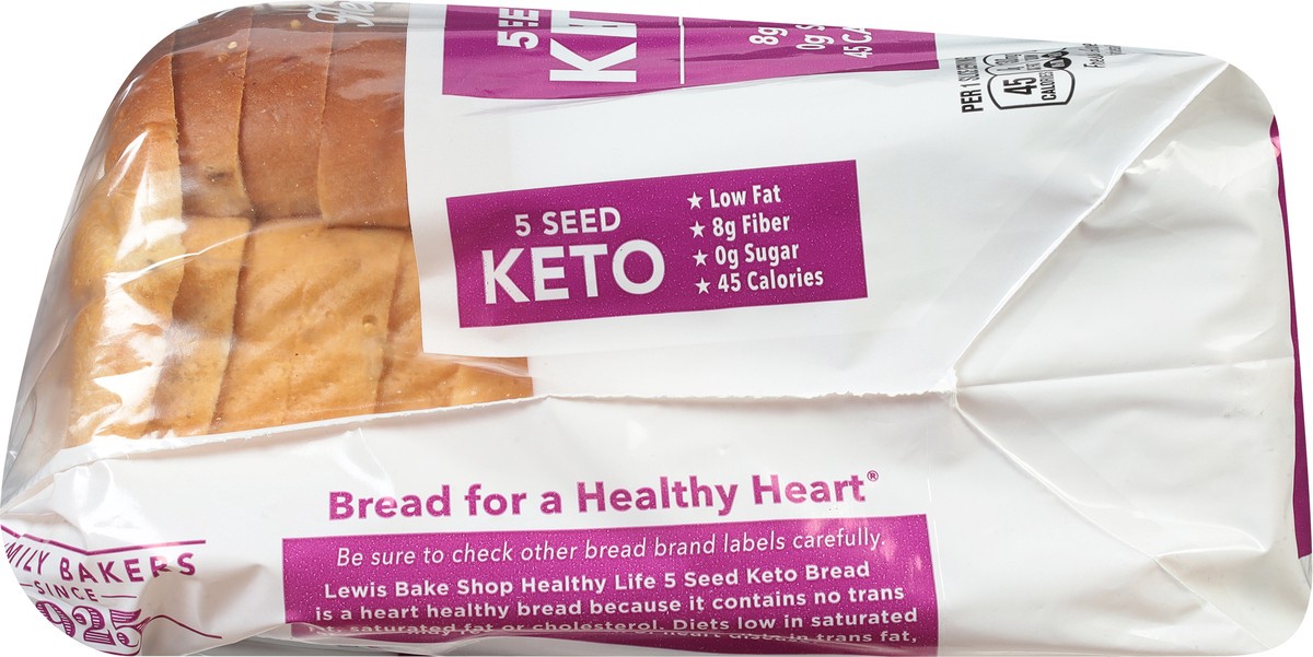 slide 3 of 9, Healthy Life 5 Seed Keto Bread 16 oz, 16 oz
