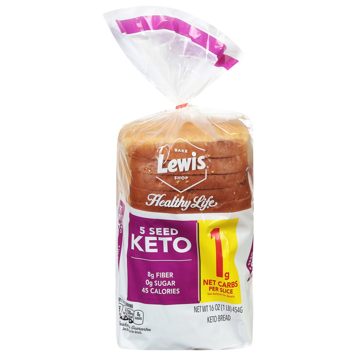 slide 1 of 9, Healthy Life 5 Seed Keto Bread 16 oz, 16 oz