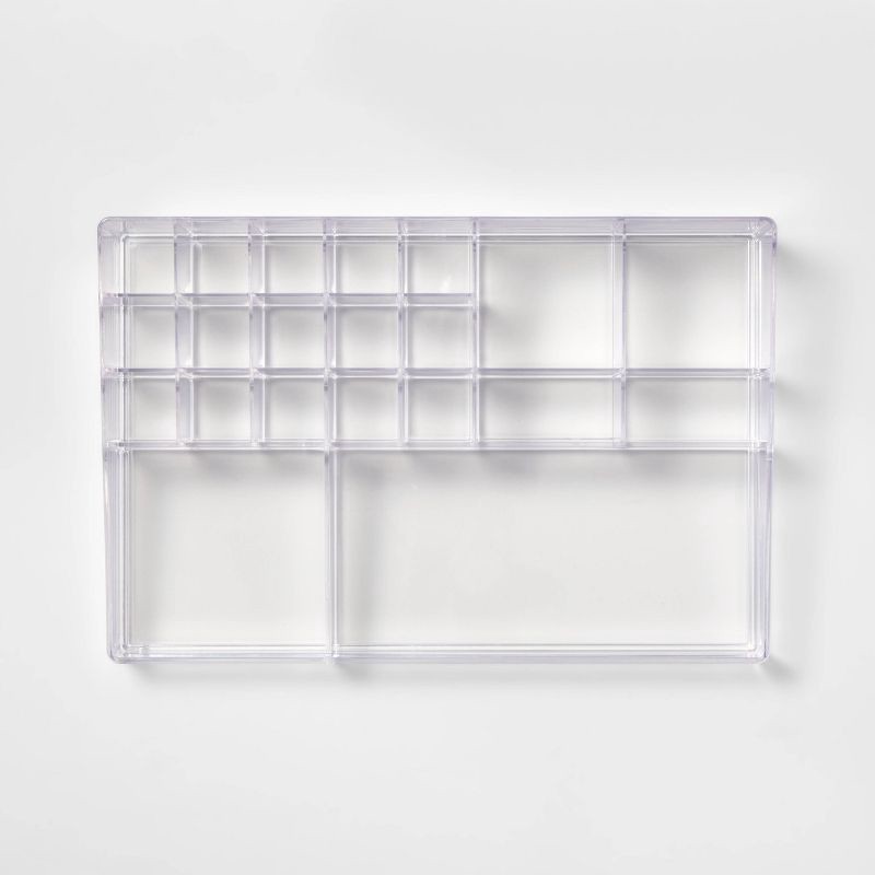 slide 3 of 7, Bathroom Plastic Extra Large Cosmetic Organizer Clear - Brightroom™, 1 ct