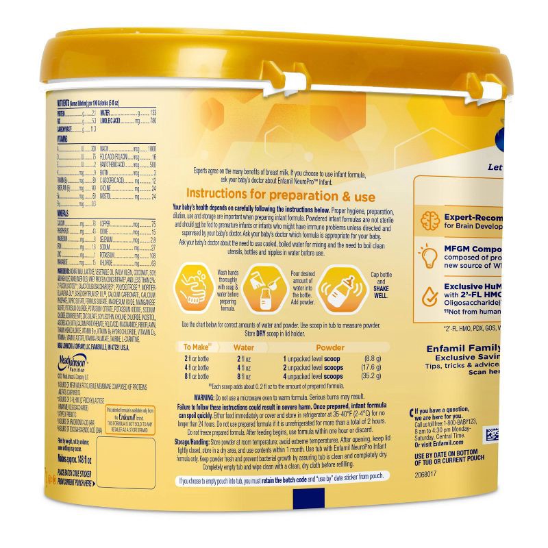 slide 11 of 12, Enfamil NeuroPro Powder Infant Formula - 20.7oz, 20.7 oz