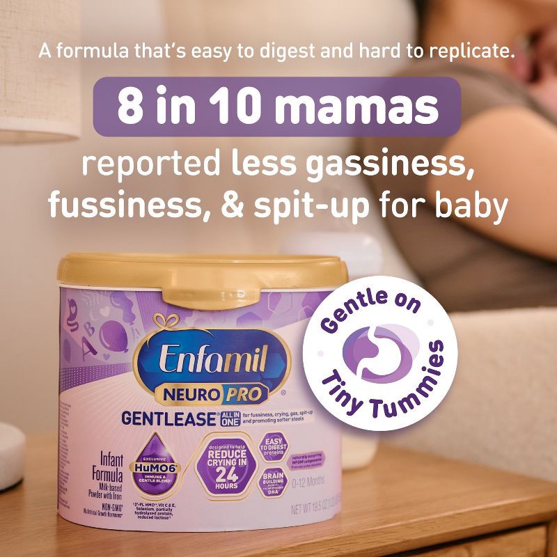 slide 2 of 11, Enfamil NeuroPro Gentlease Powder Infant Formula - 19.5oz, 19.5 oz