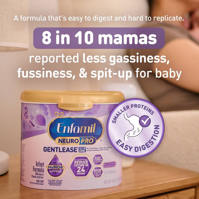 slide 2 of 13, Enfamil NeuroPro Gentlease Powder Infant Formula - 19.5oz, 19.5 oz