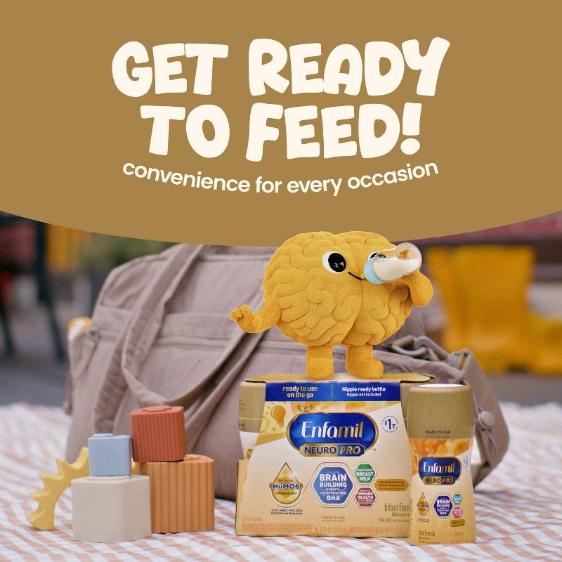 slide 9 of 15, Enfamil NeuroPro Ready to Feed Infant Formula Bottles - 2 fl oz Each/6ct, 6 ct; 2 fl oz