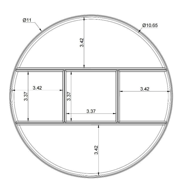 slide 5 of 6, Bathroom Plastic Spinning Turntable Beauty Organizer Clear - Brightroom™, 1 ct