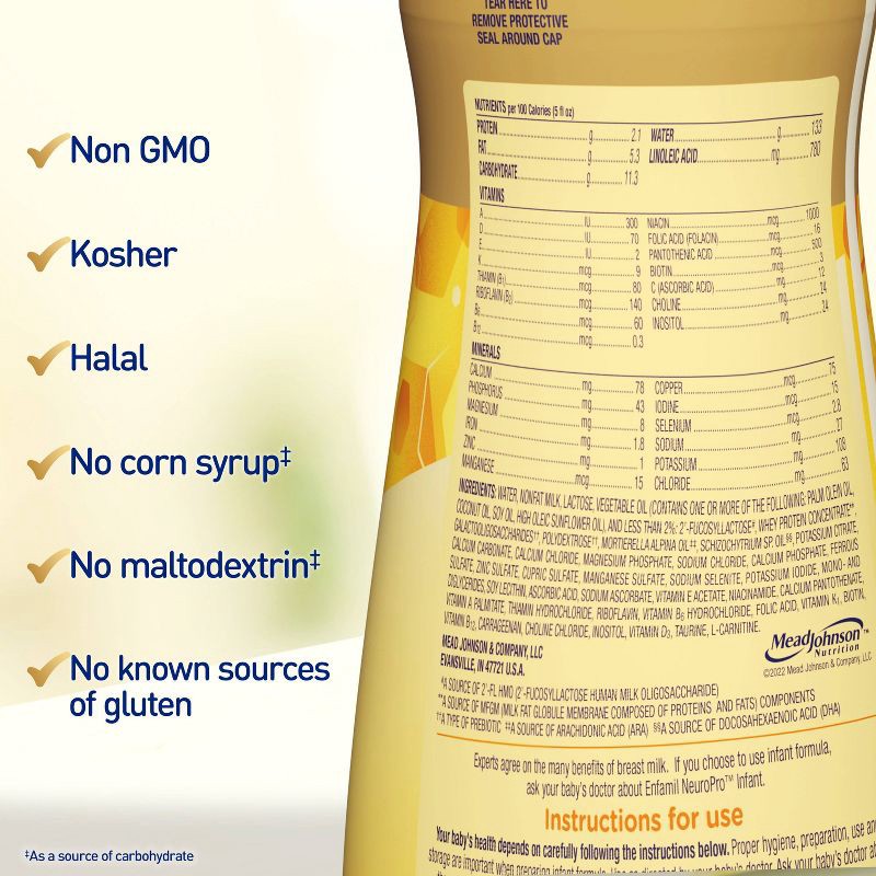 slide 5 of 11, Enfamil NeuroPro Ready to Feed Infant Formula Bottle - 32 fl oz, 32 fl oz